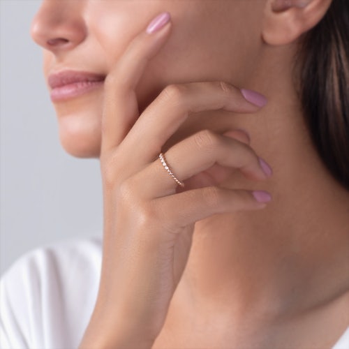 Pierścionek SAVICKI: złoty, diamenty